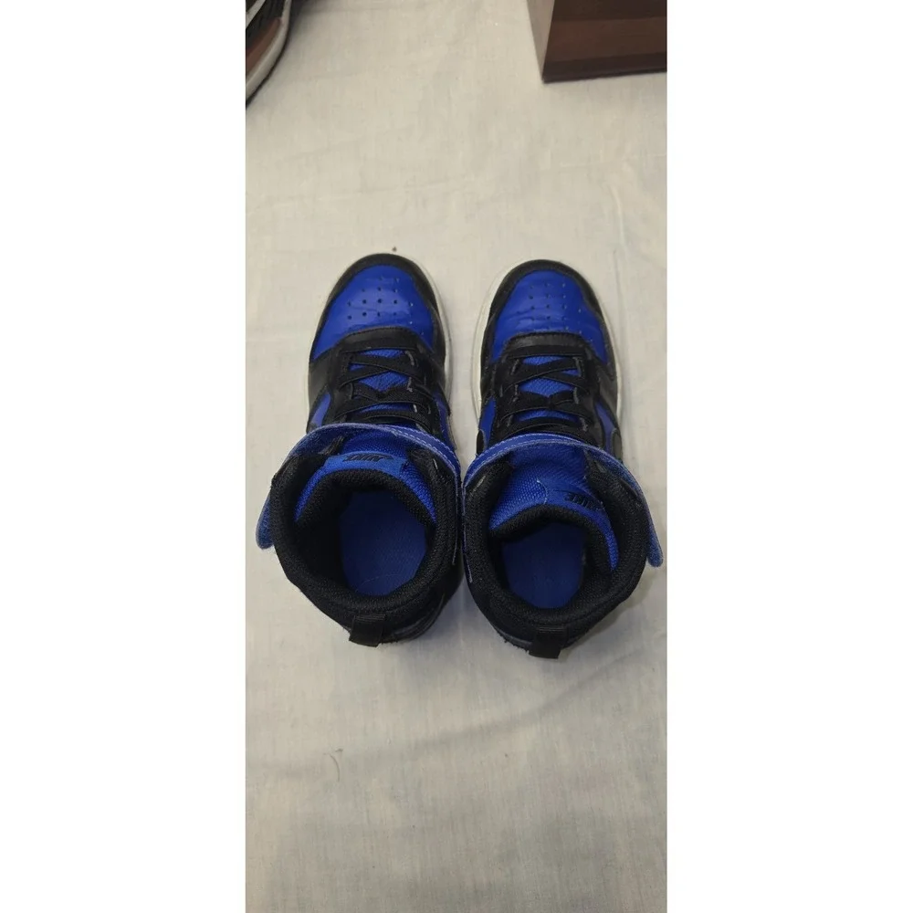 Nike Boys Court Borough Mid 2 Blue Basketball Sneaker Sz 13C - Picture 7 of 8